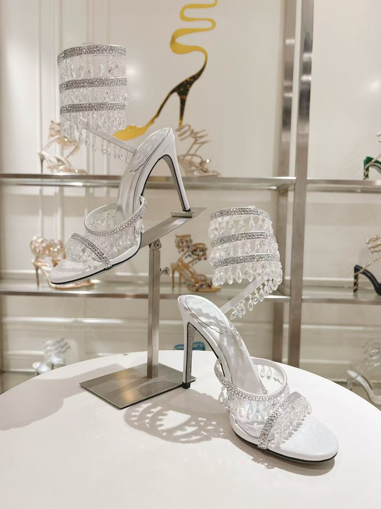 UA RENÉ CAOVILLA CHANDELIER SANDAL 95mm