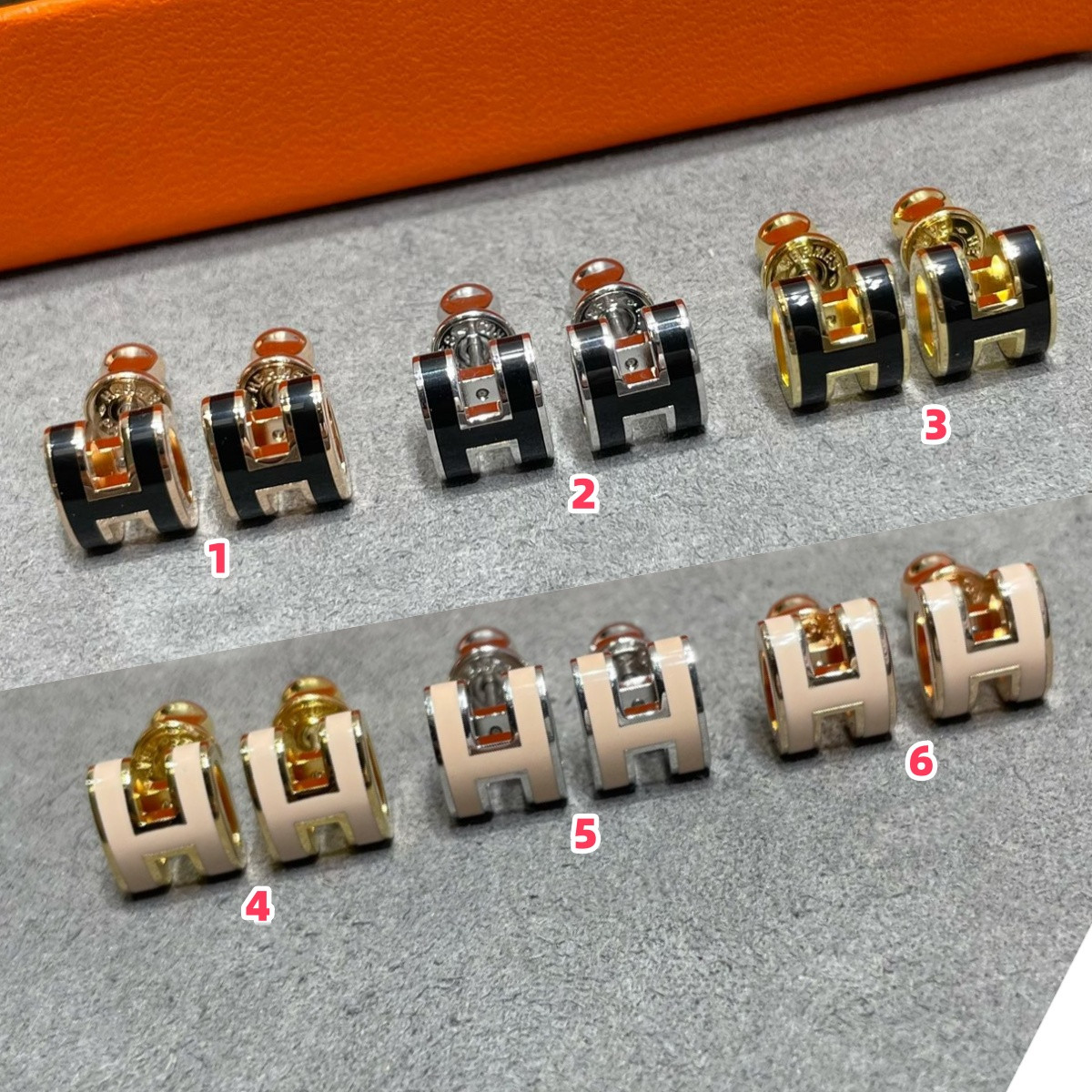 Hermès Mini H Linglong Earrings