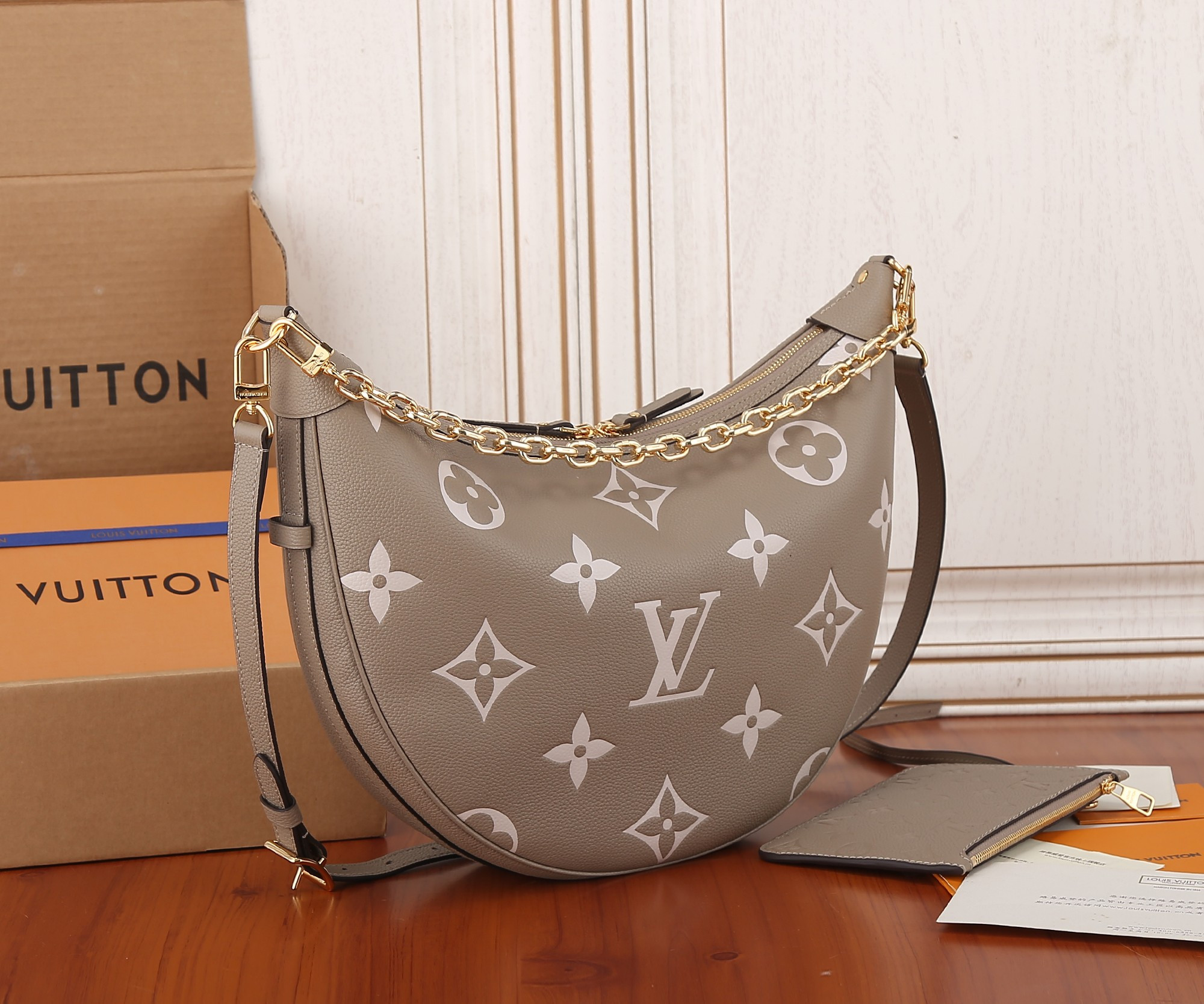 LV Loop Hobo M46738 15 x 10.2 x 3.9 inches