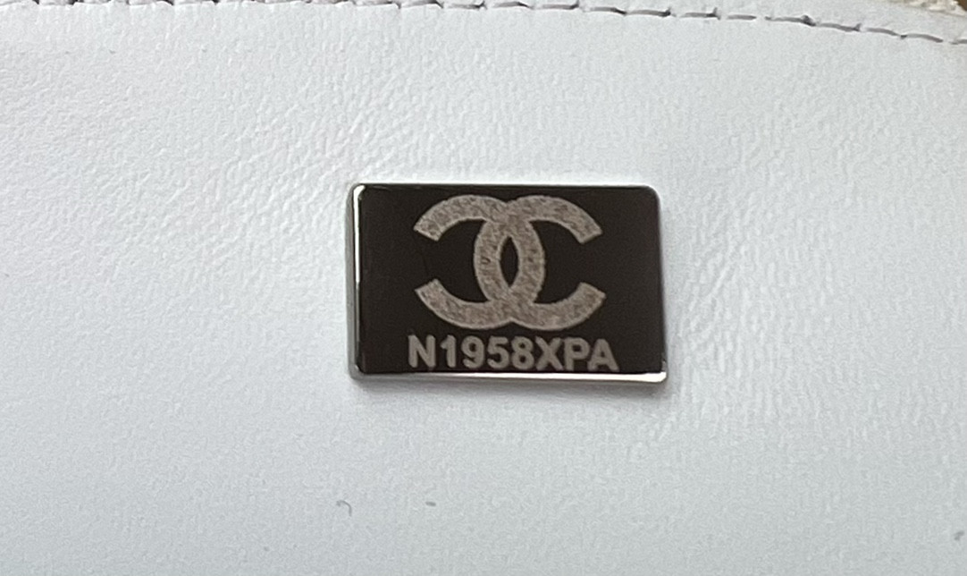 Ch*el classic 11.12 handbag tweed & silver-tone metal   6 × 9.9 × 2.5 in